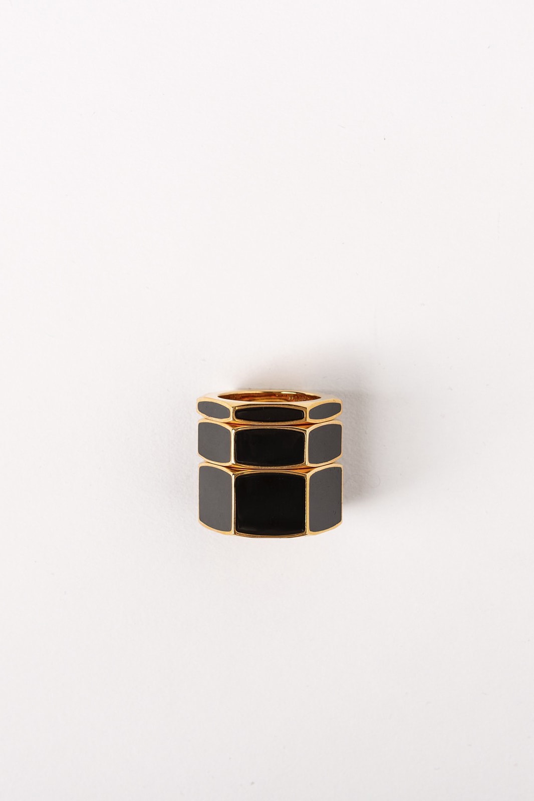 Off White Jewelry Collection Rings Gold Black