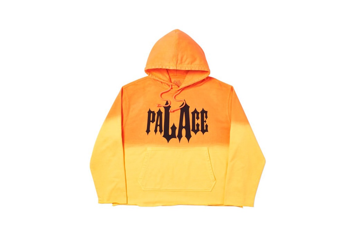 Palace Los Angeles LA Capsule Collection Hoodie Yellow Orange