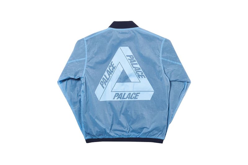 Palace Spring 2019 Reversible Overlay Bomber Jacket Blue