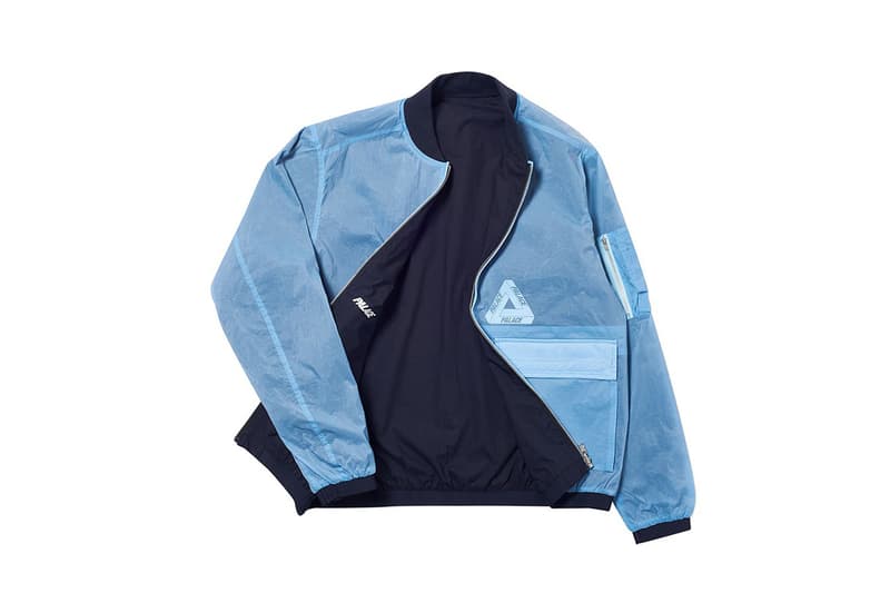 Palace Spring 2019 Reversible Overlay Bomber Jacket Blue
