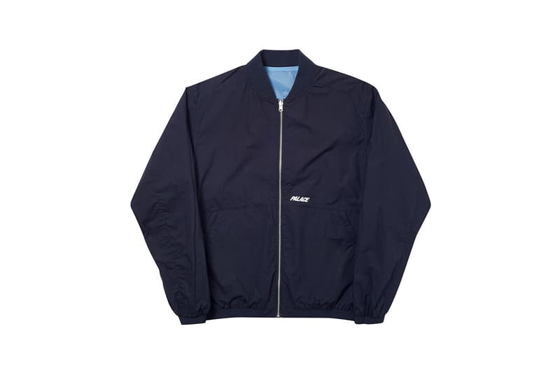 Palace Spring 2019 Reversible Overlay Bomber Jacket Blue