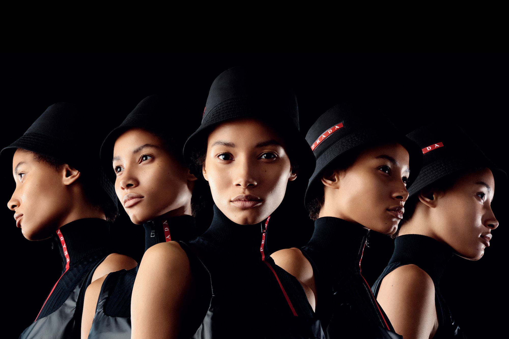 Prada Linea Rossa Spring/Summer 2019 Campaign Release Lookbook Prada Logo Hat Collection