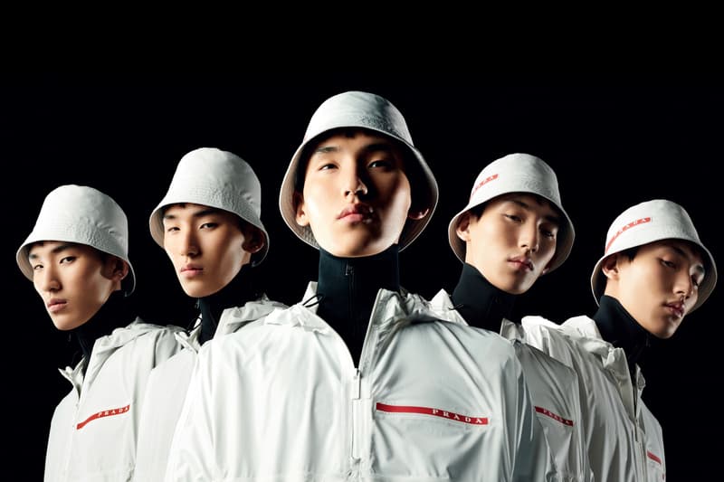 Prada Linea Rossa Spring/Summer 2019 Campaign Release Lookbook Prada Logo Hat Collection