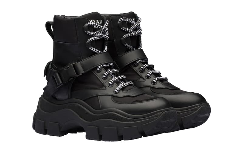 Prada Platform High Top Sneaker Black