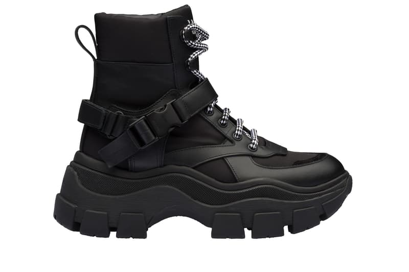 Prada Platform High Top Sneaker Black