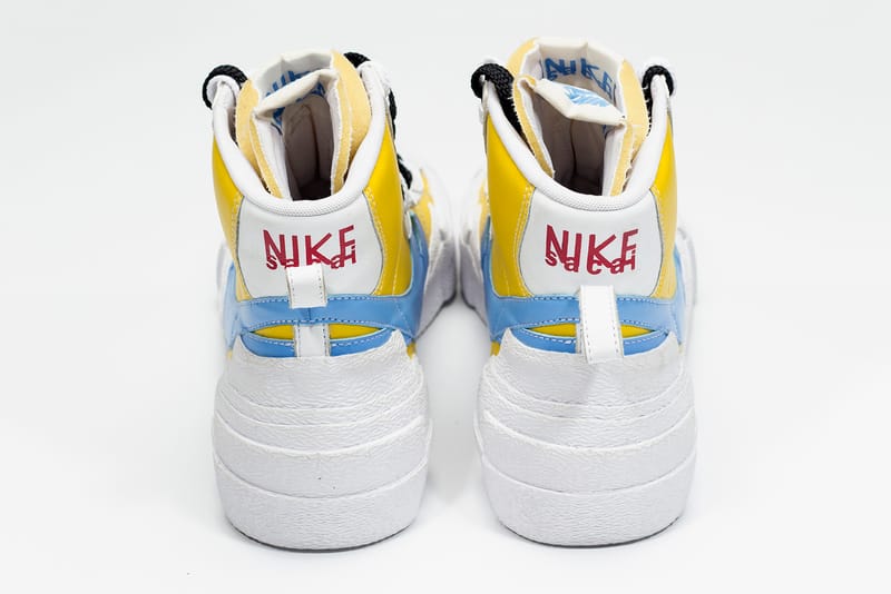 sacai nike blazer yellow