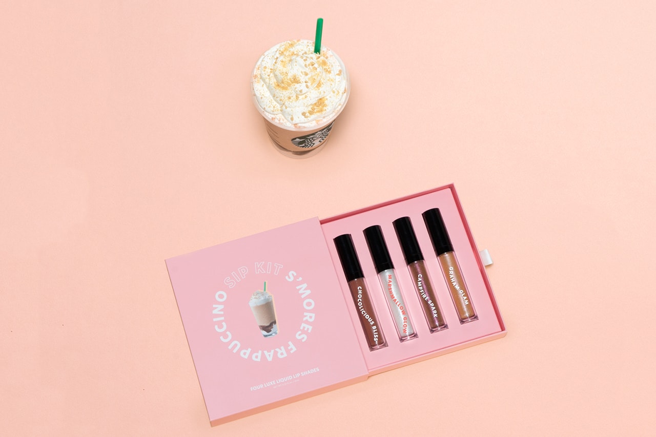 Starbucks S'mores Sip Kit Lipsticks Lip Gloss Lipstick Makeup Beauty Cosmetics Frappuccino