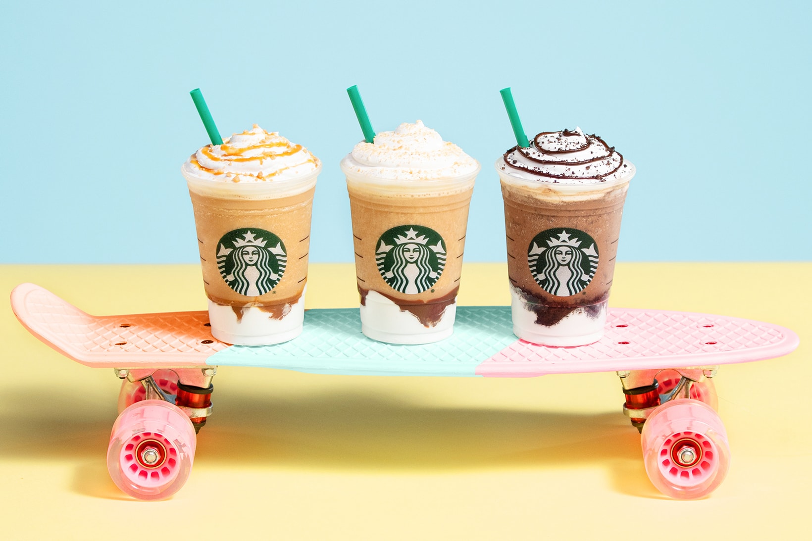Starbucks S'Mores Mocha Cookie Crumble Caramel Ribbon Crunch Frappuccino