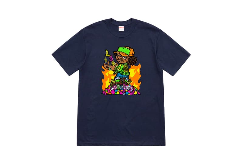 Supreme New York Spring 2019 Graphic Tees T-Shirts Dali Ghost Rider