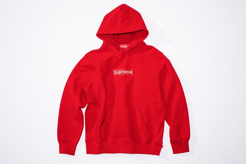 Supreme 25-Year Anniversary Collection Release Drop Box Logo Bogo Swarovski Crystal Exclusive 