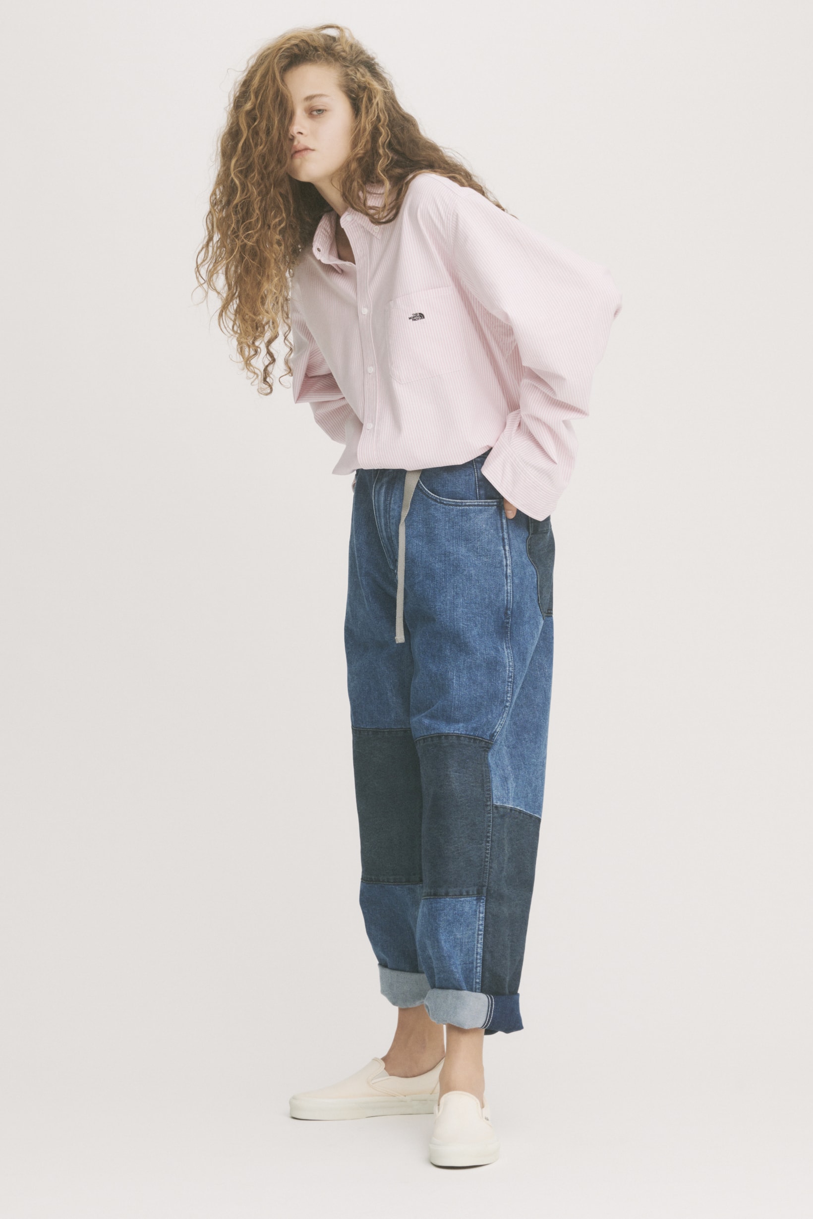THE NORTH FACE PURPLE LABEL Spring Summer 2019 Lookbook Shirt Pink Pants Blue