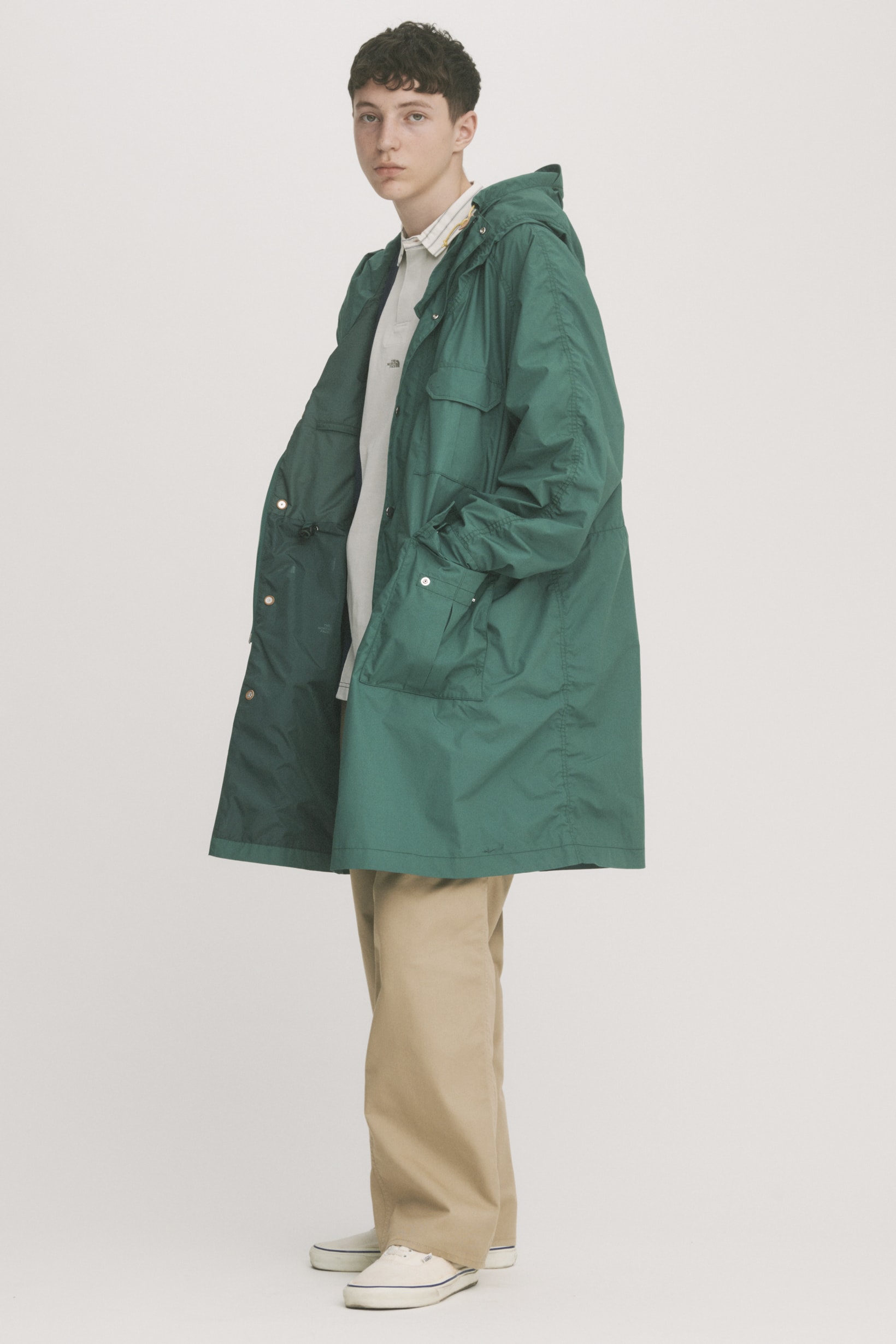 THE NORTH FACE PURPLE LABEL Spring Summer 2019 Lookbook Jacket Green Pants Tan