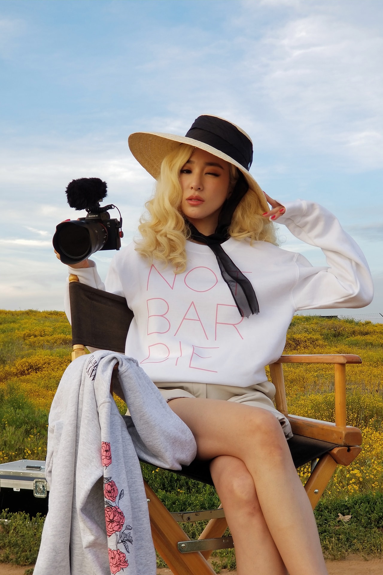 Tiffany Young K-pop Star Artist Singer Girls' Generation Not Barbie Merch T-Shirt Blonde Hair
