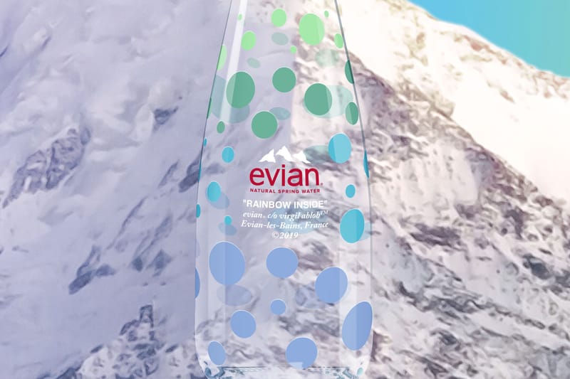 Virgil Abloh x Evian Are Giving Away Limited-Edition Glass Water Bottles for Free
