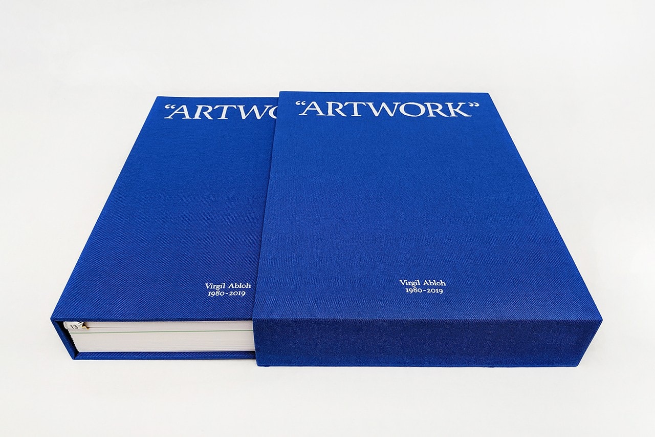 Virgil Abloh Figures of Speech Art Book Blue release date 