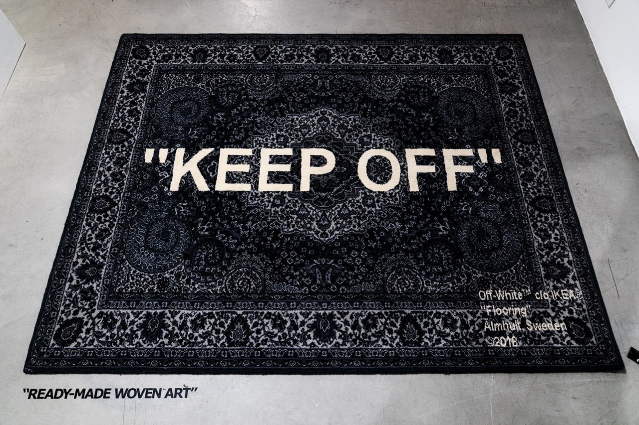Virgil Abloh x IKEA Collection Release Date Carpet Rug KEEP OFF Where to Buy Collaboration Furniture 