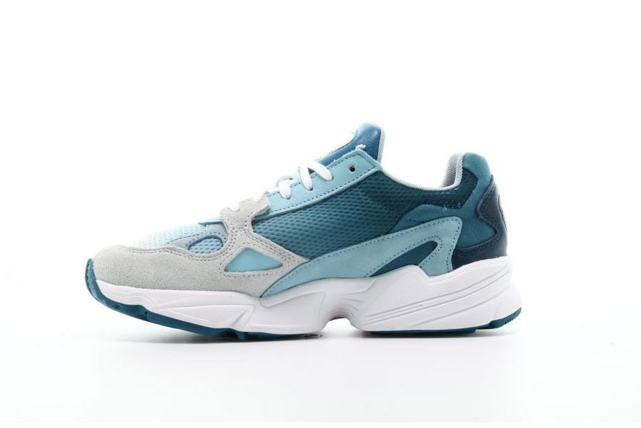 adidas Falcon "Blue Tint" Gradient Sneaker Drop Shoe Ombré Design Summer Shoe 