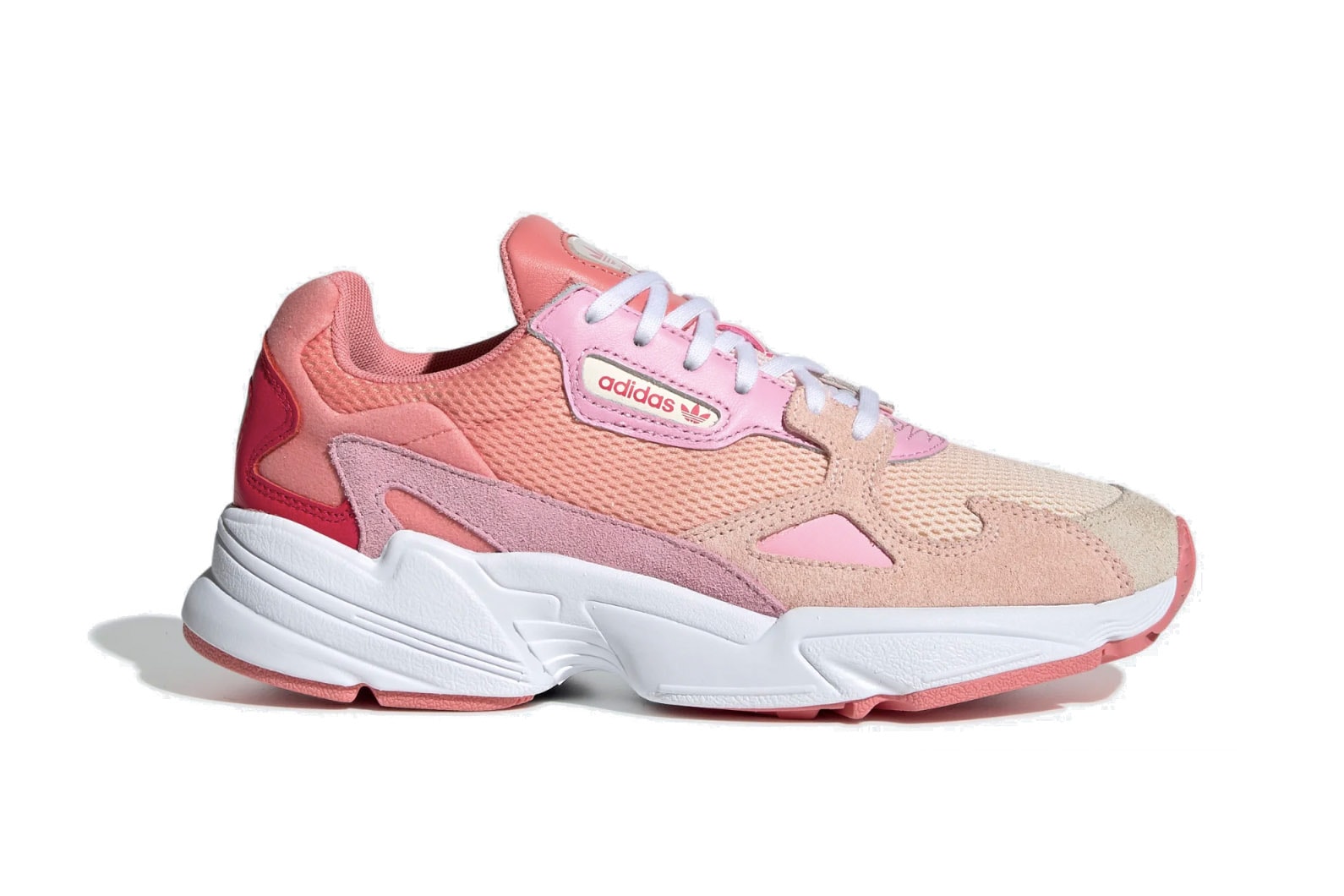 adidas Originals Falcon Coral/True Pink Release White Sneaker Shoe White Sole Summer Release