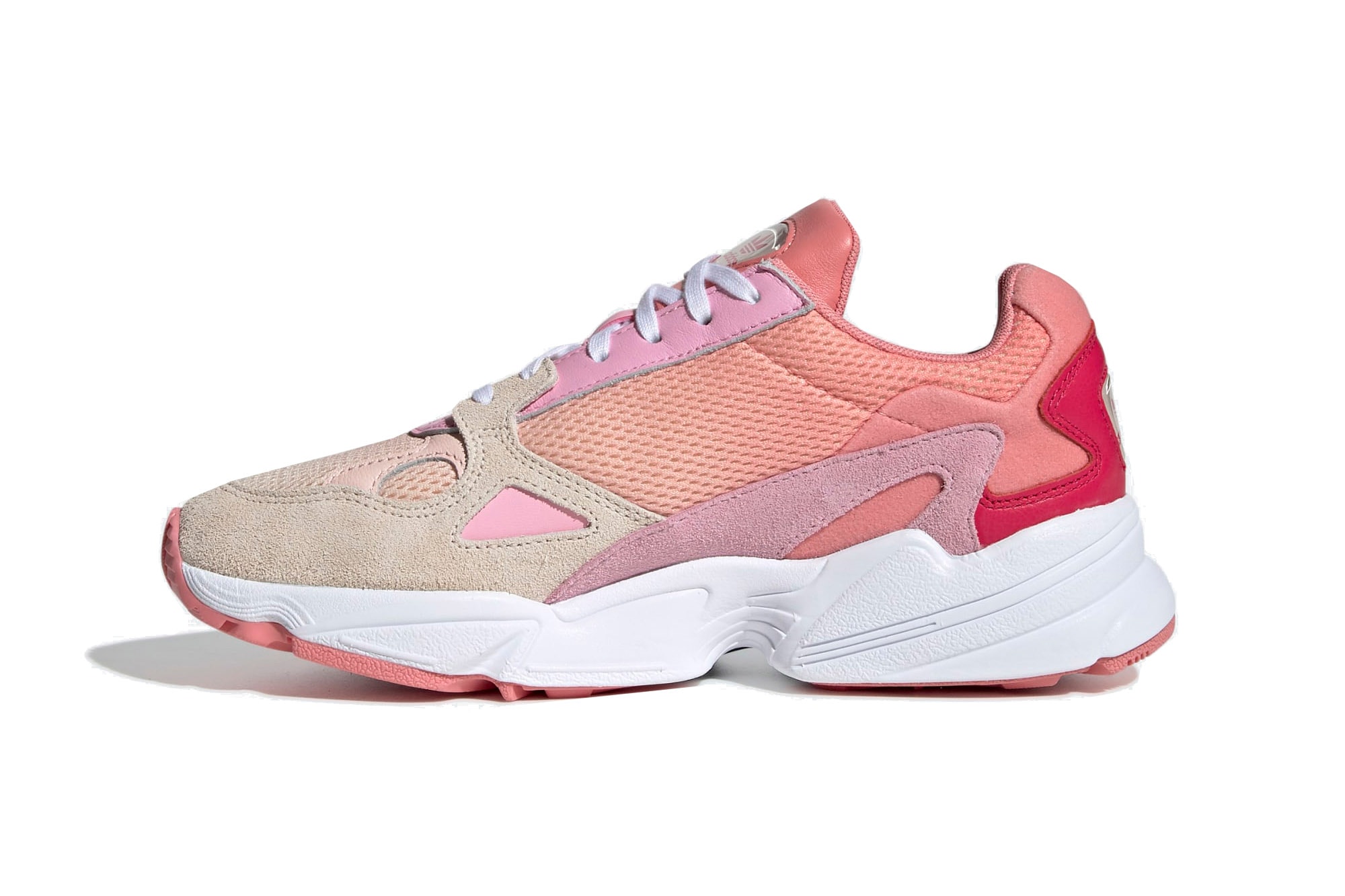 adidas Originals Falcon Coral/True Pink Release White Sneaker Shoe White Sole Summer Release