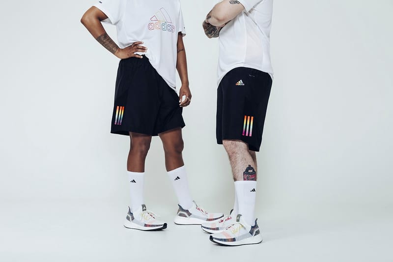 pride adidas shorts