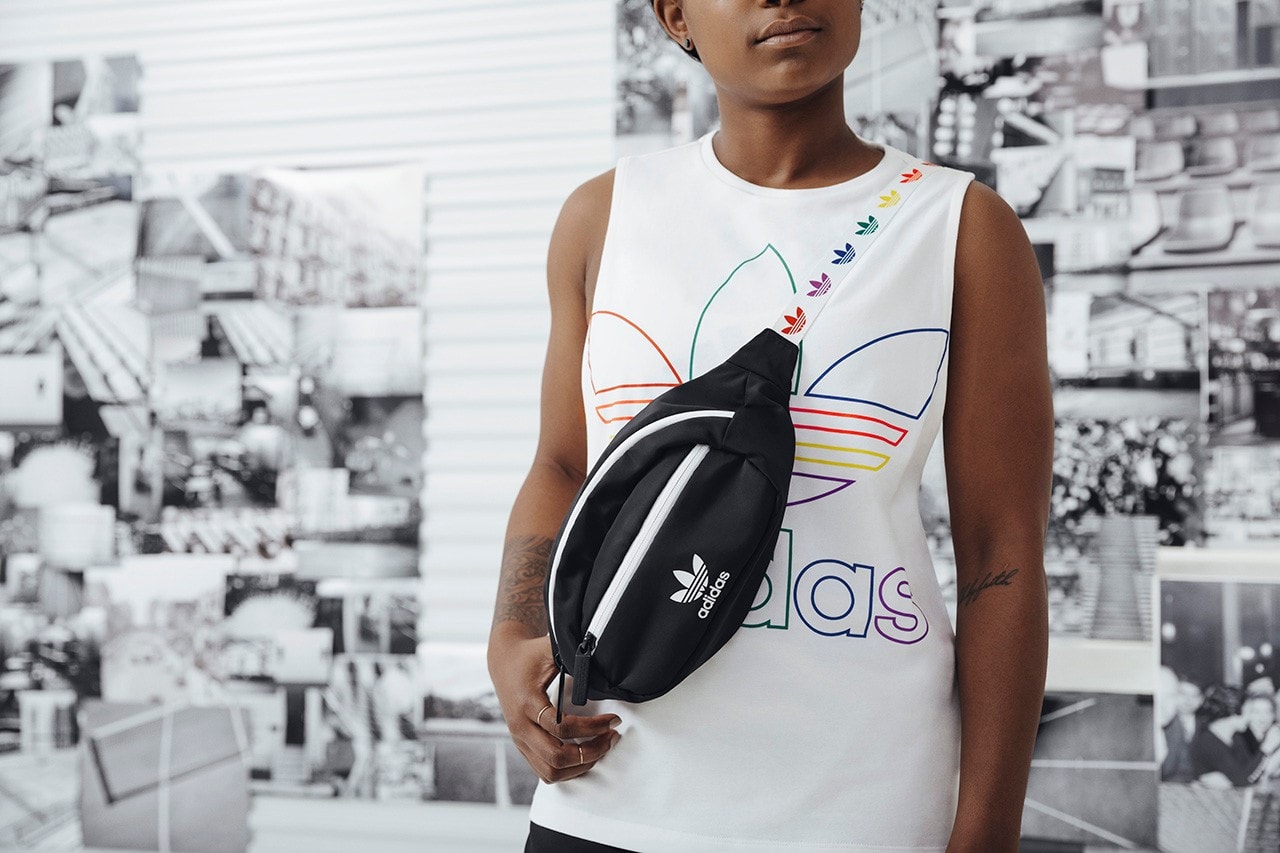 adidas Originals Love Unites Pride Month Pack Shirt White Fanny Pack Black