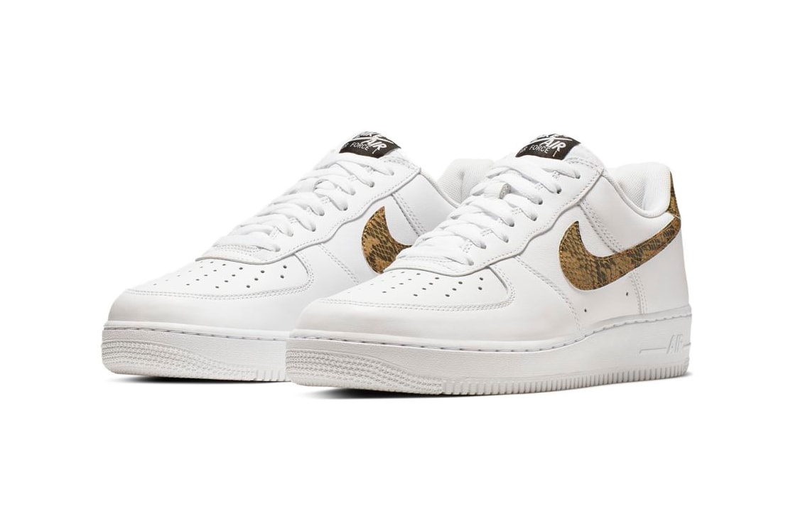 Nike Air Force 1 96 Snake Python Print Swoosh Sneakers Trainers