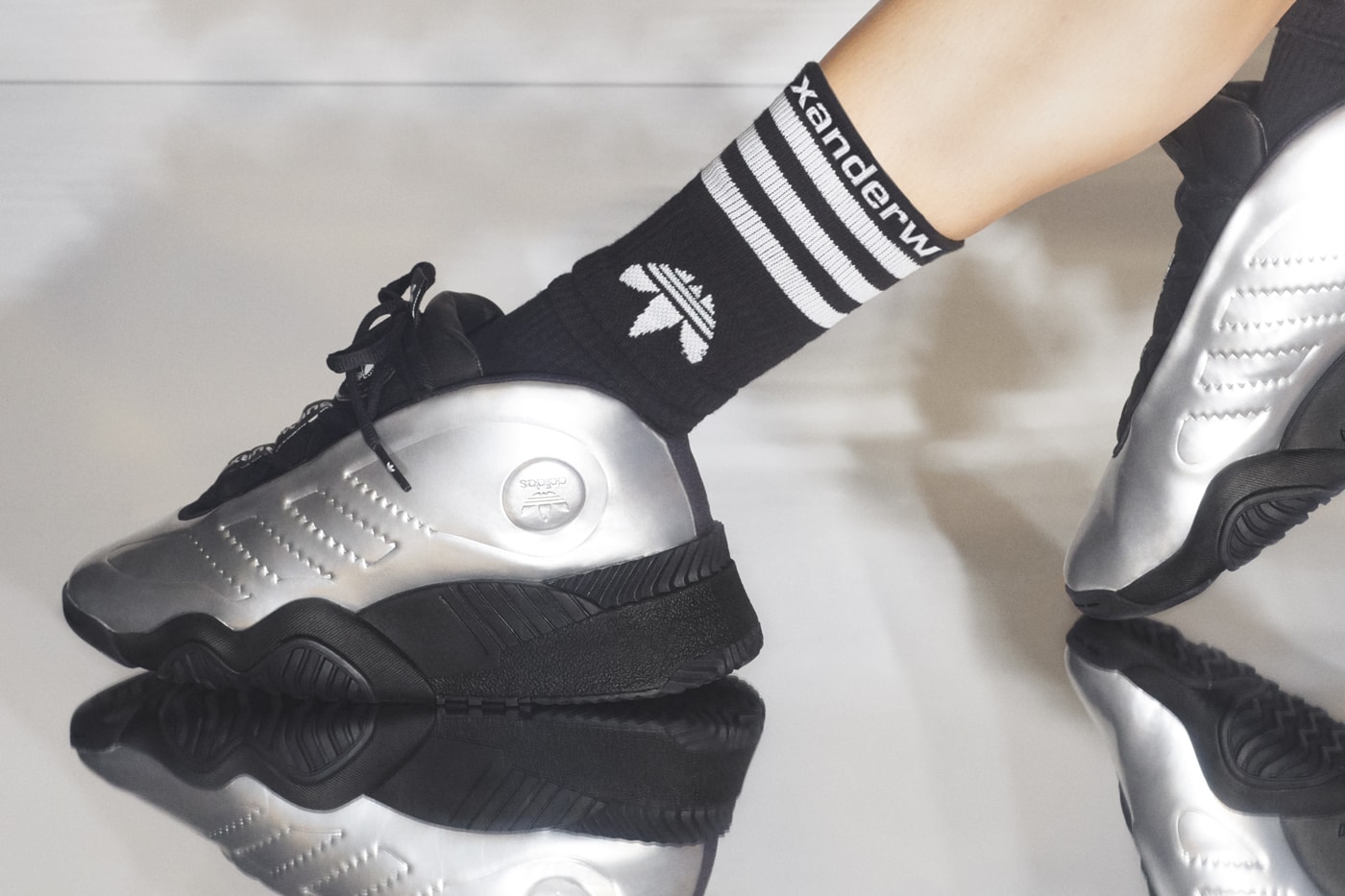 Alexander Wang x adidas Originals Season 5 Campaign AW Futureshell Silver Black