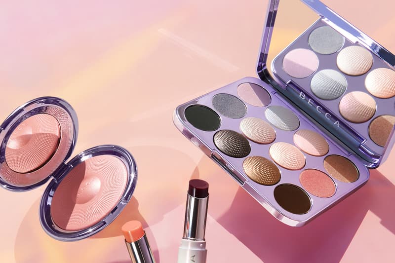 BECCA Cosmetics Pearl Glow Collection Luster Powder Lip Tint Shimmering Eye Palette