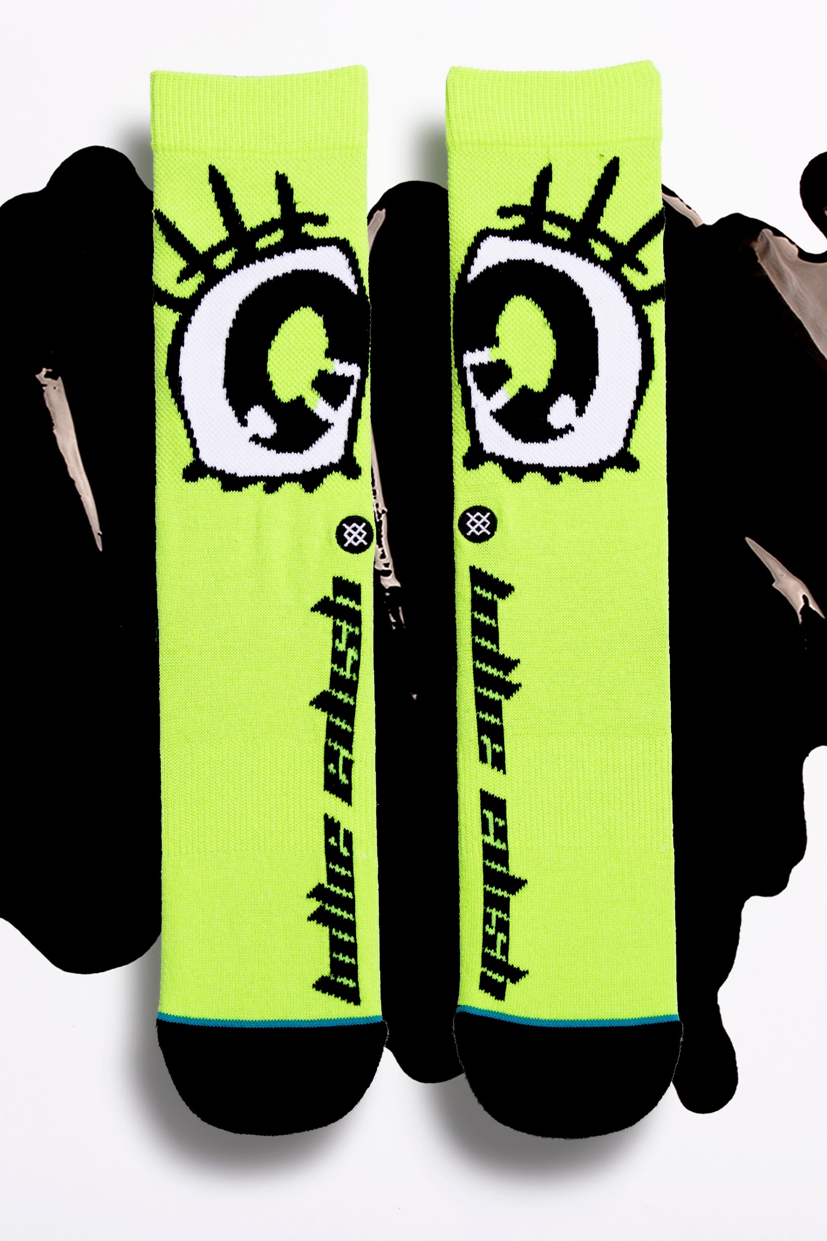 Billie Eilish x Stance Sock Anime Collection Green Black Eyes