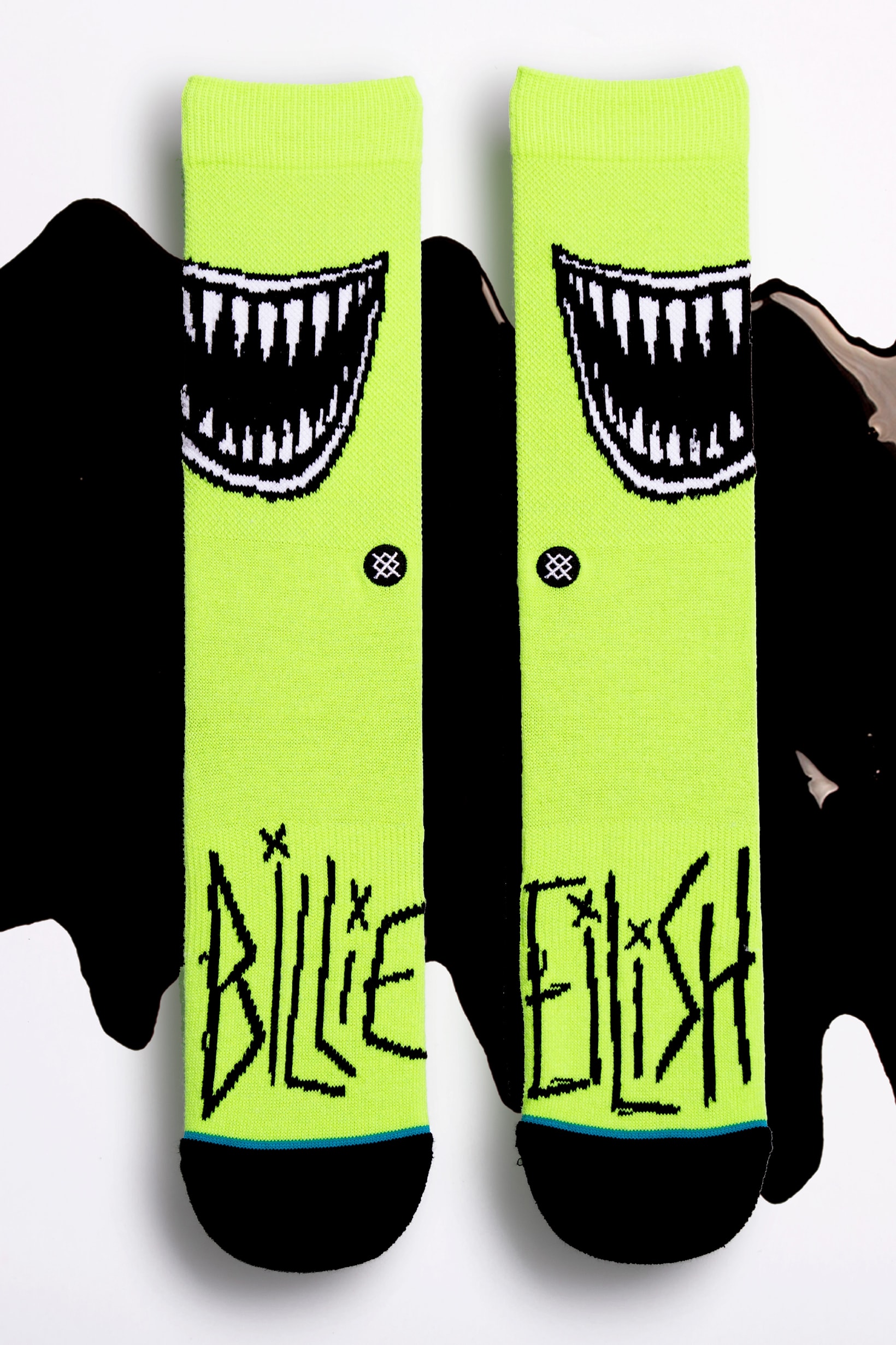 Billie Eilish x Stance Sock Anime Collection Green Black Grin