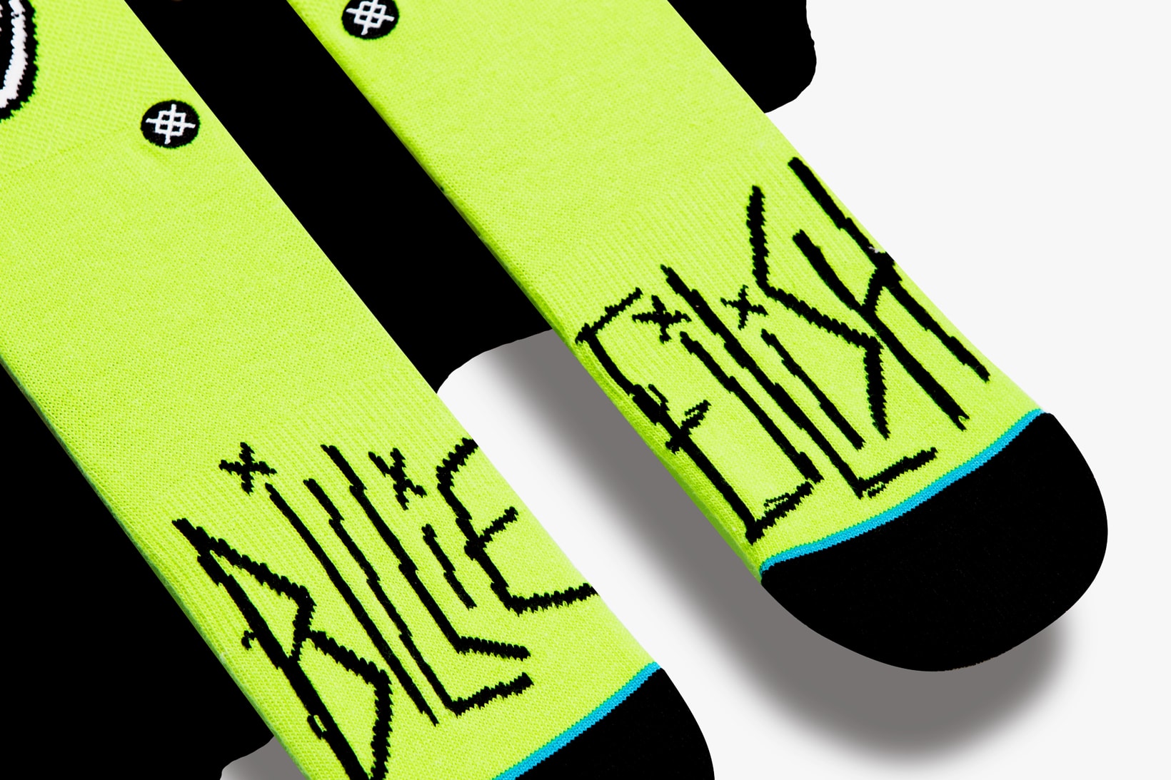 Billie Eilish x Stance Sock Anime Collection Green Black Grin