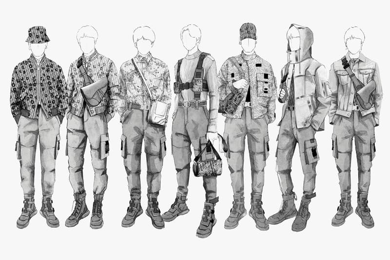 BTS Dior Kim Jones Designs Stage Outfits Costumes K-Pop Tour Love Yourself