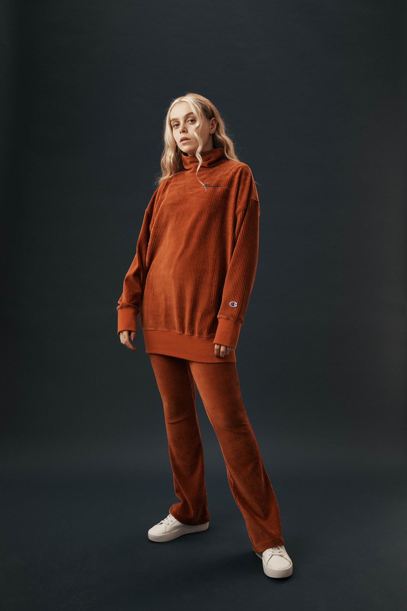 Champion Reverse Weave Fall Winter 2019 Collection Knit Sweater Pants Orange
