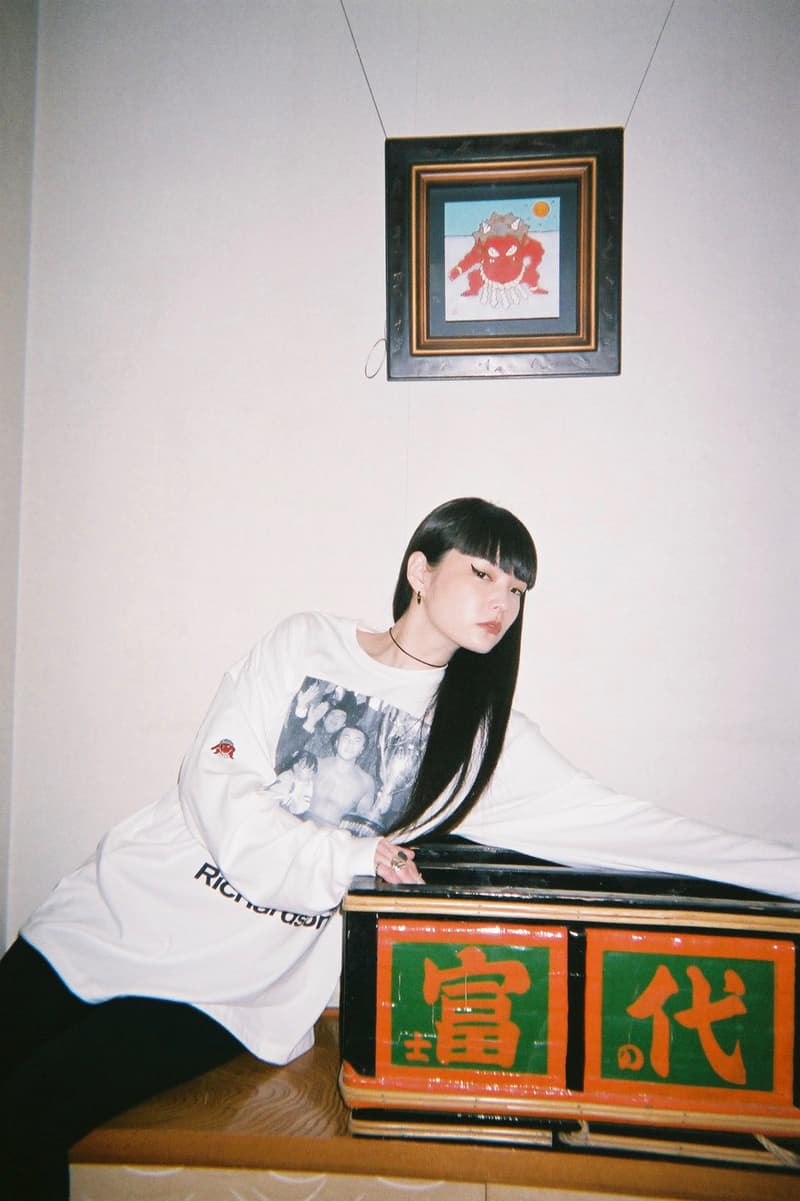 Chiyonofuji Mitsugu x Richardson Capsule Collection Kozue Akimoto Long Sleeve Shirt White