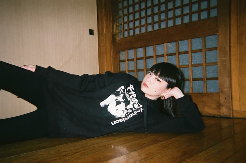 Chiyonofuji Mitsugu x Richardson Capsule Collection Kozue Akimoto Hoodie Black White