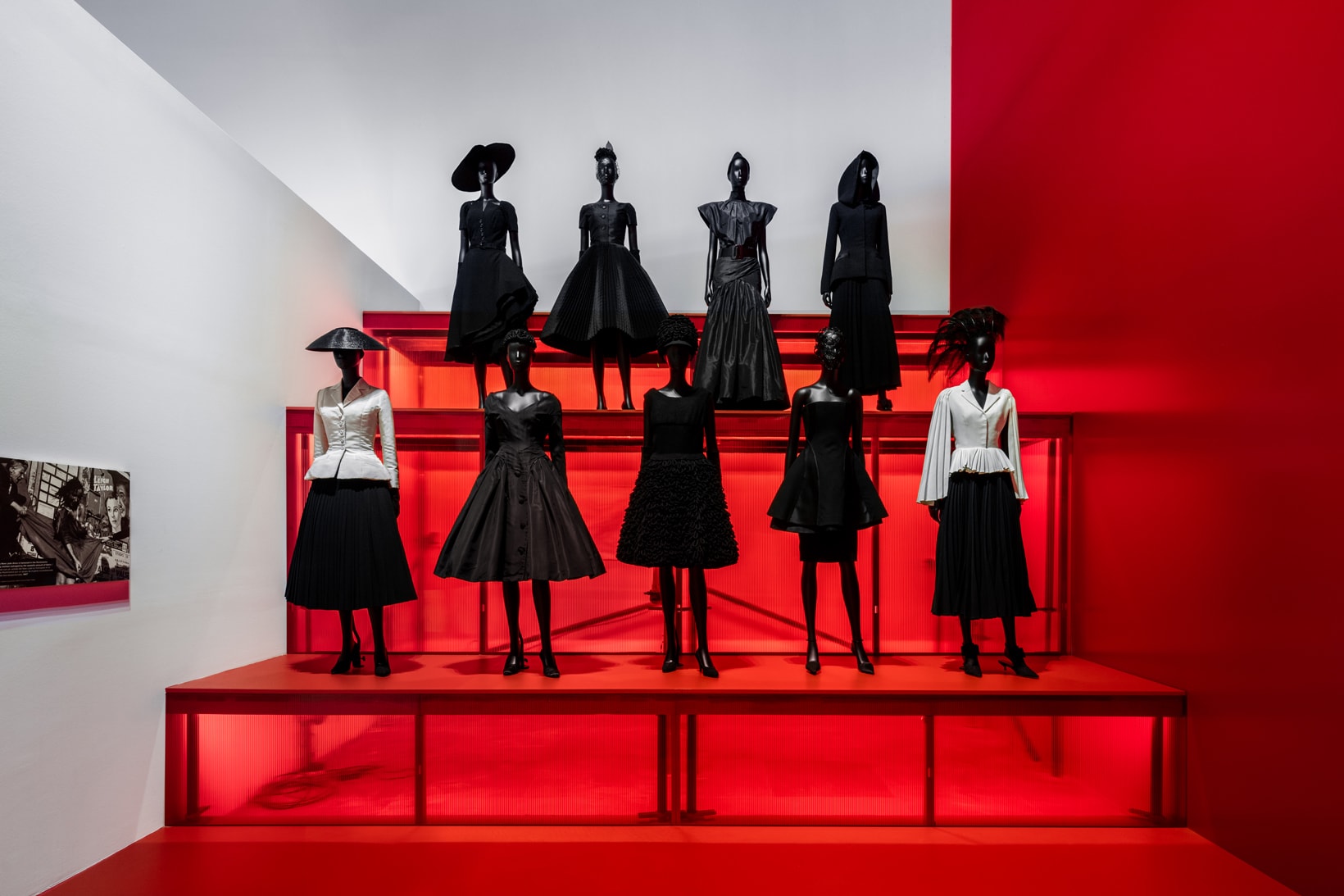 Christian Dior From Paris to the World Exhibit Dresses Skirts Black Shirts White