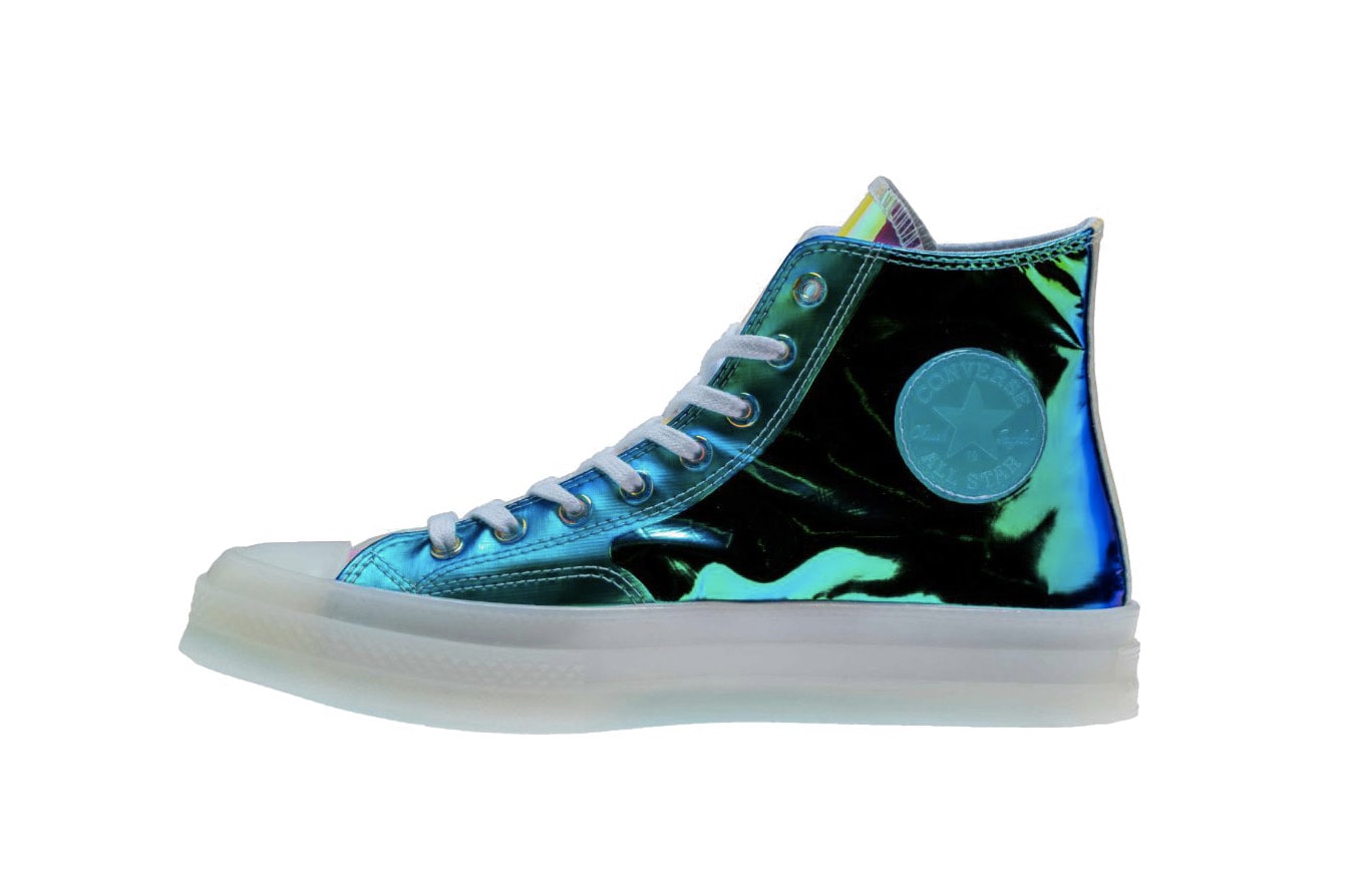 Converse Chuck 70 Metallic Iridescent Shine Release Shiny sneaker shoe chuck taylor silhouette trend