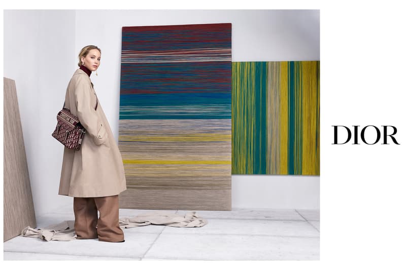 Jennifer Lawrence Dior Fall 2019 Campaign Maria Grazia Chiuri Saddle Bag Monogram Book Tote Collection Fashion