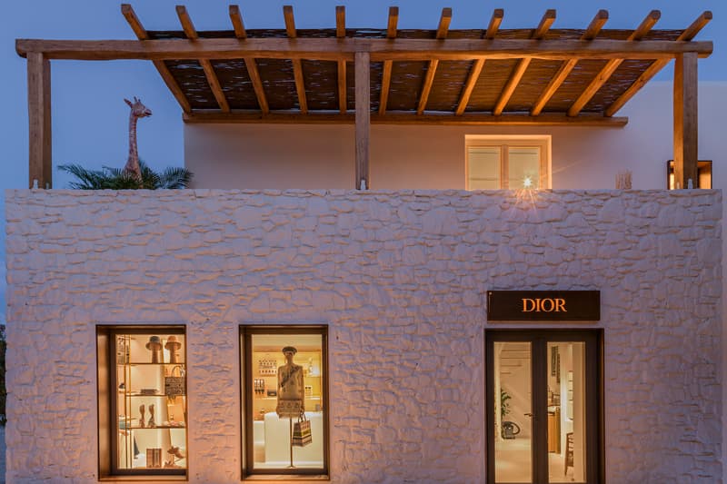 Dior Opens "Dioriviera" Mykonos Pop-Up Store Shop Collection Maria Grazia Chiuri Kim Jones Collection Fashion Greece