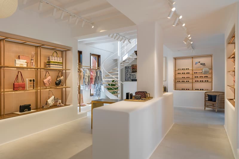 Dior Opens "Dioriviera" Mykonos Pop-Up Store Shop Collection Maria Grazia Chiuri Kim Jones Collection Fashion Greece