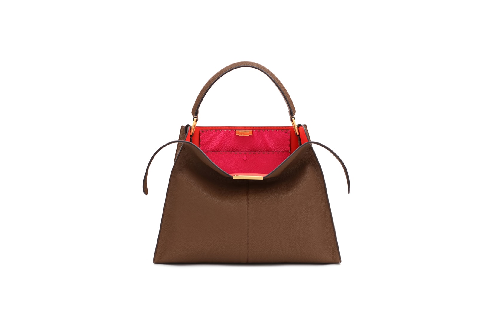 Fendi Roma Amour Capsule Collection Top Handle Bag Brown