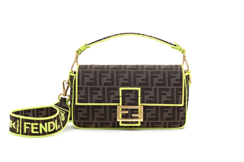Fendi Roma Amour Capsule Collection Baguette Brown Green