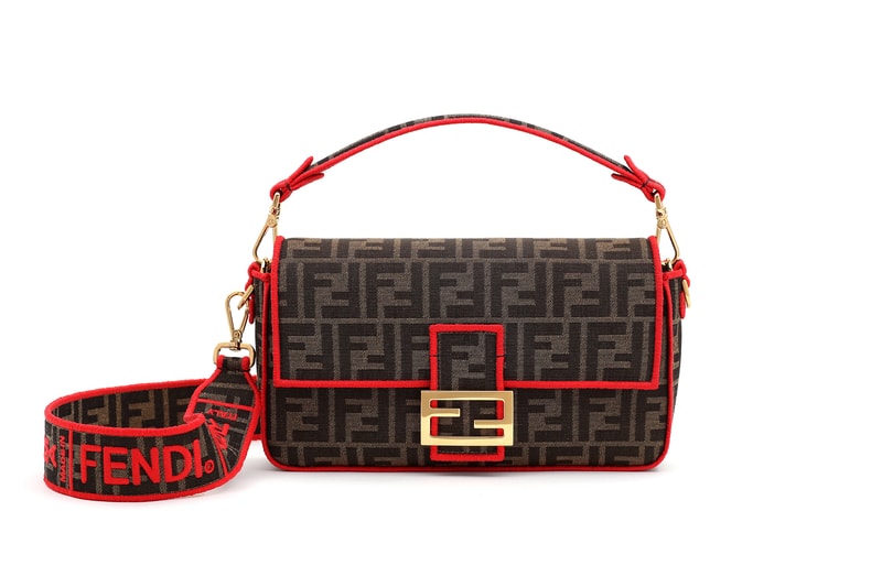 Fendi Roma Amour Capsule Collection Baguette Brown Red