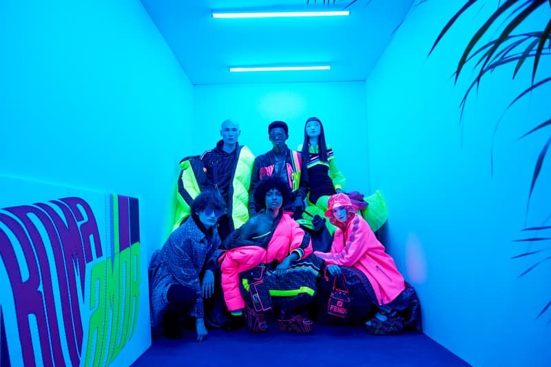 Fendi Roma Amour Capsule Collection Campaign Jackets Pink Yellow