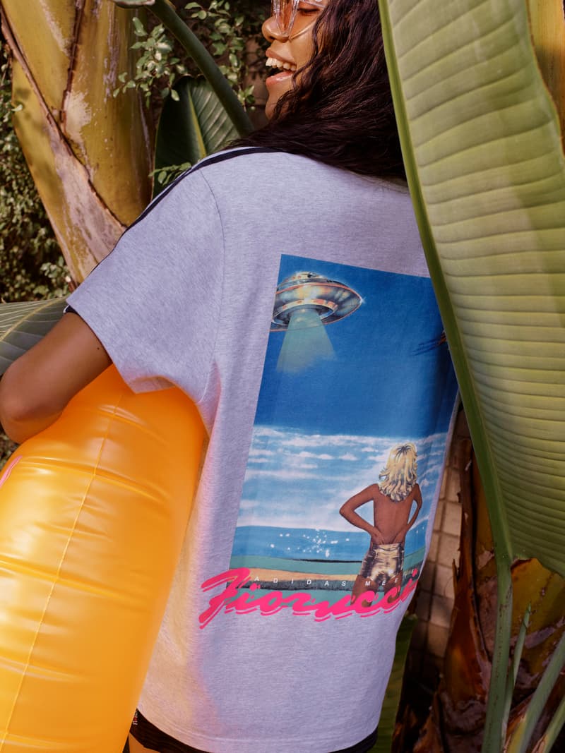 Fiorucci x adidas Originals Collection Release Collaboration Sneakers Falcon Slides Apparel Lookbook