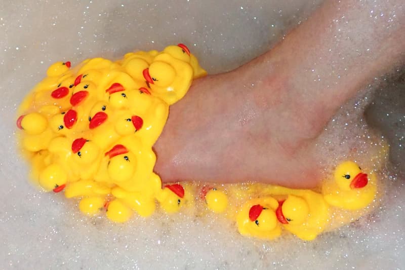 Gab Bois x Nicole McLaughlin Rubber Duckie Shoe Art Collaboration
