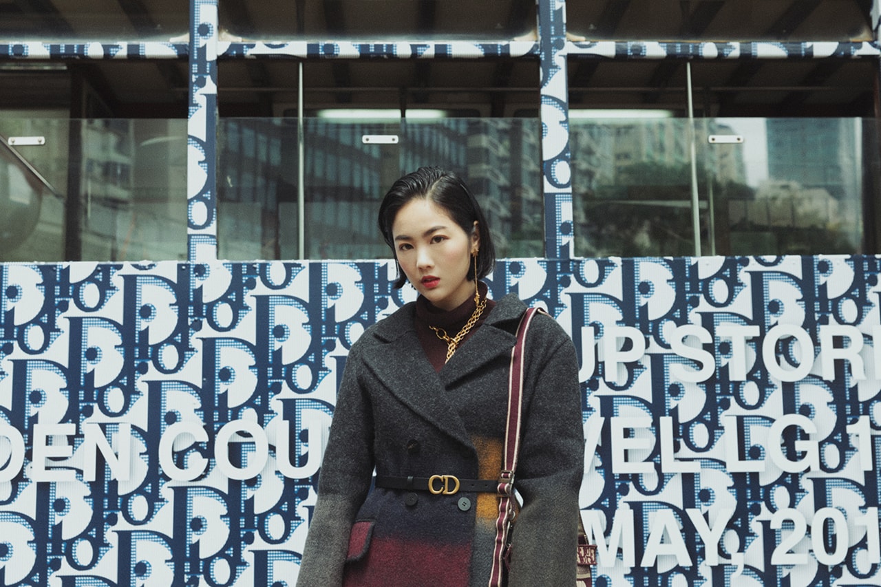 Hong Kong Tram Dior Oblique Logo Outfit Skirt Bag Belt Jacket Influencer