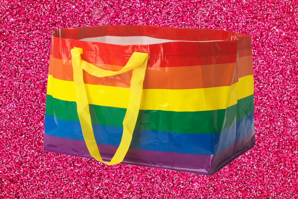 LGBTQ 5 IKEA Rainbow Pride Bag Kvanting Lot HRCF Limited Edition Reusable New 