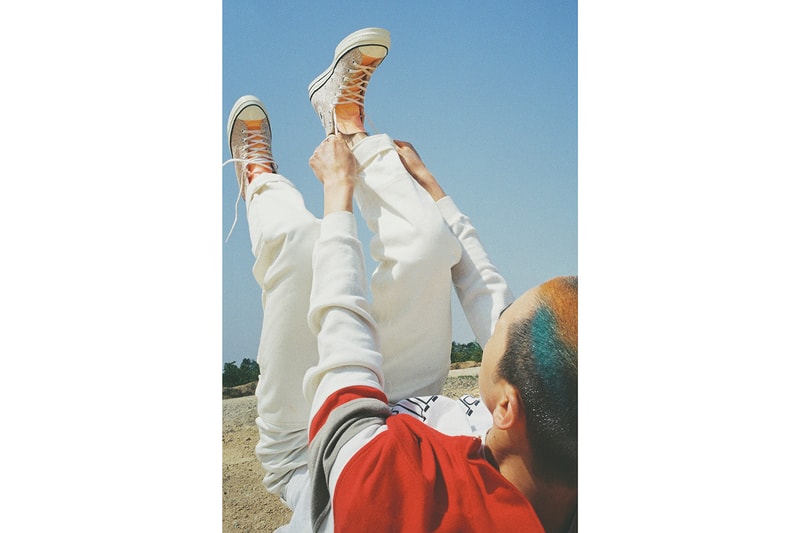 JW Anderson Converse Glitter Chuck 70 Run Star Hike Collaboration Editorial Ahreum Ahn Model