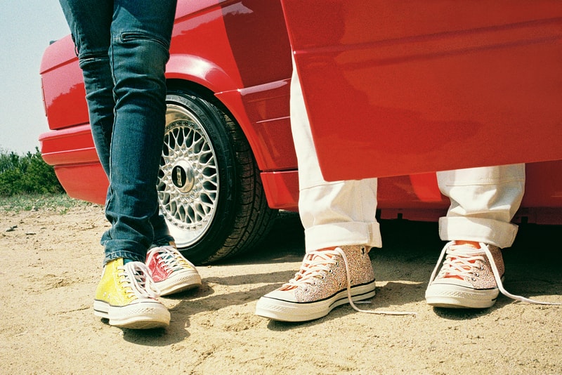 JW Anderson  Converse Glitter Chuck 70 Run Star Hike Collaboration Editorial Ahreum Ahn Model